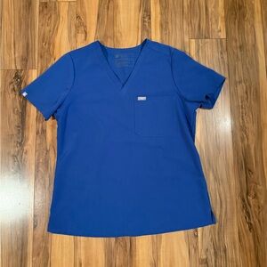 🏥🩺🖌️ FIGS Catarina Scrub Top – Royal Blue Size Medium